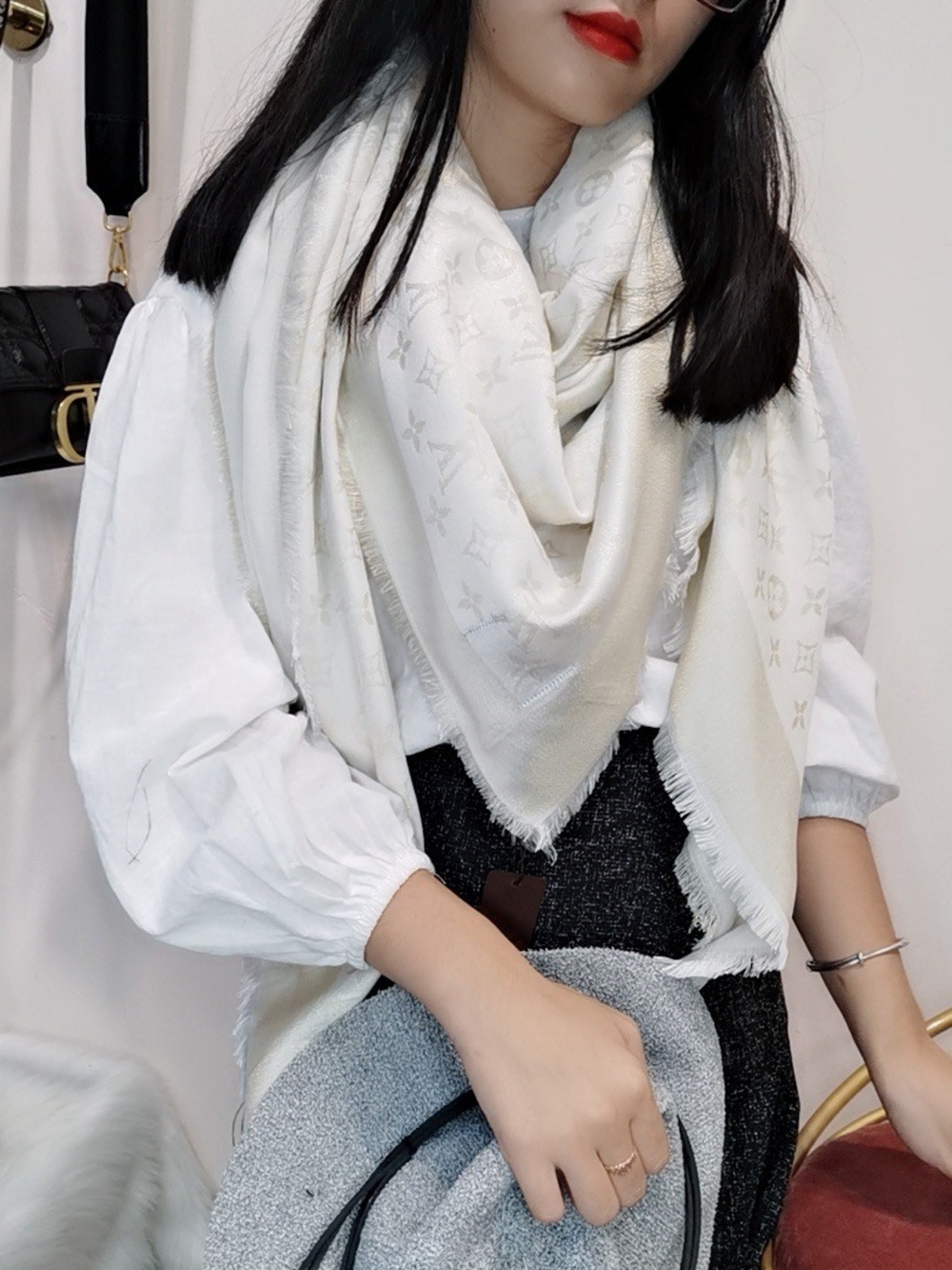White Scarf - Wrap/ Shawl Women's Accessory